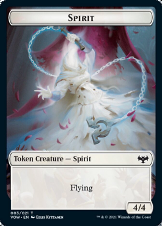 Blood // Spirit (003) Double-Sided Token [Innistrad: Crimson Vow Tokens] | Good Games Morley