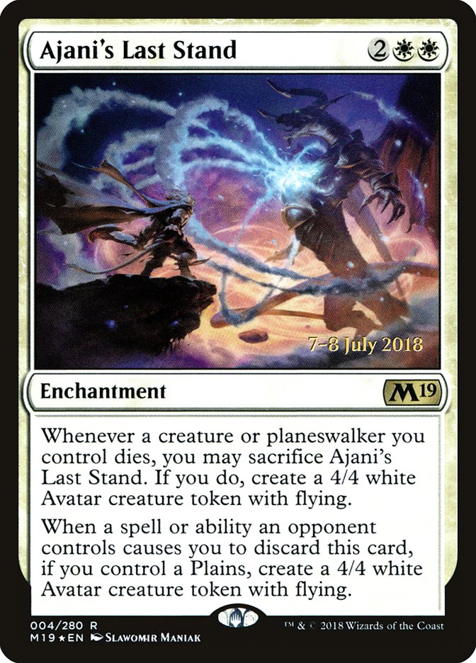 Ajani's Last Stand [Core Set 2019 Prerelease Promos] | Good Games Morley