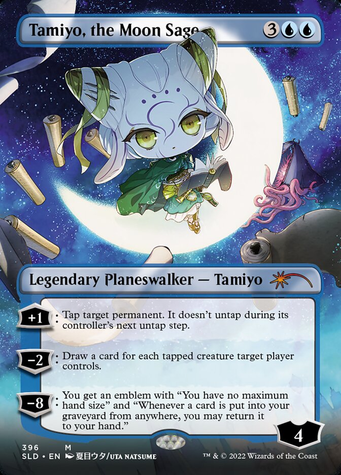 Tamiyo, the Moon Sage (Borderless) [Secret Lair Drop Series] | Good Games Morley