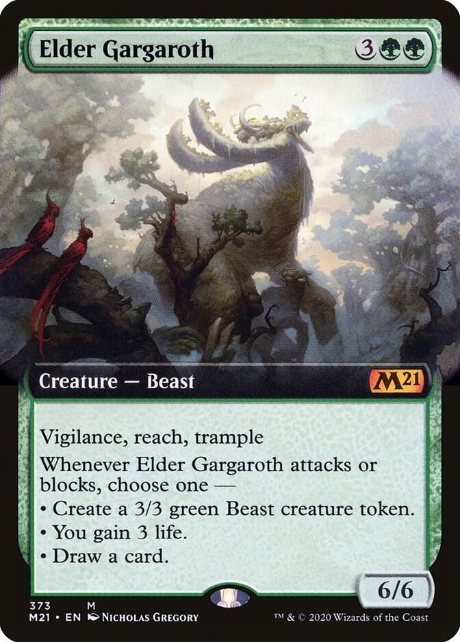 Elder Gargaroth 373 (Core Set 2021)  - Extended Art | Good Games Morley