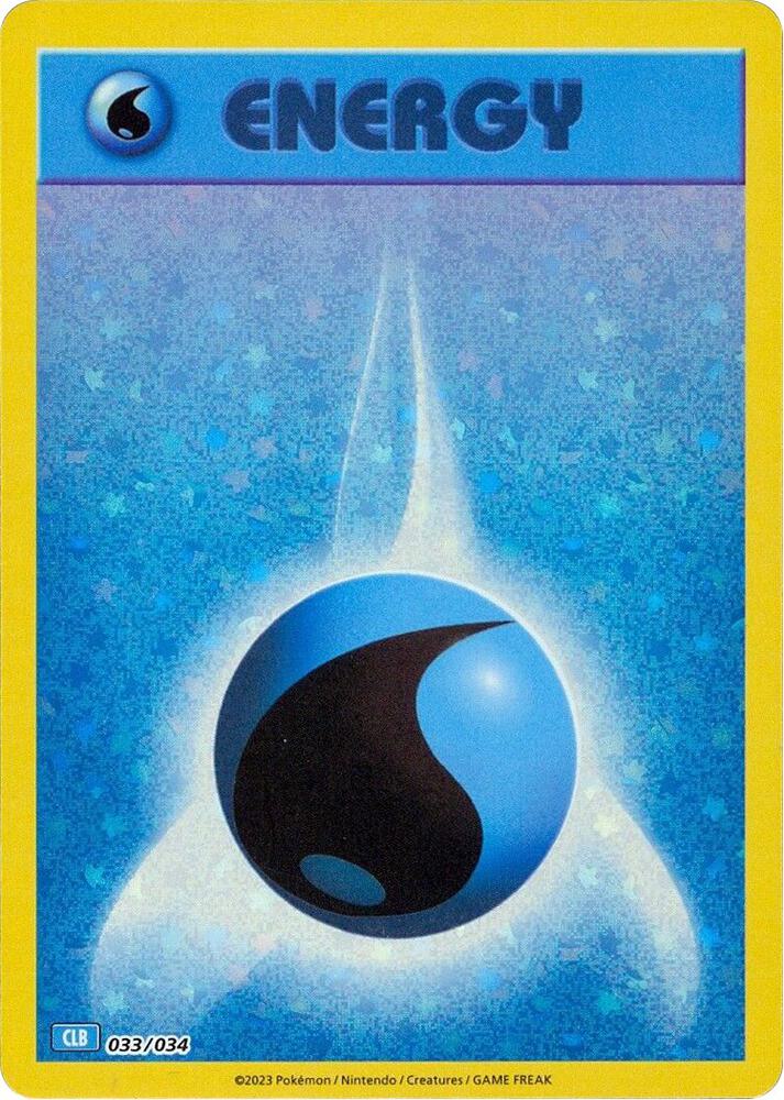 Basic Water Energy 033/034 (Trading Card Game Classic)  - Holofoil | Good Games Morley