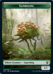 Food // Saproling Double-Sided Token [Commander 2021 Tokens] | Good Games Morley