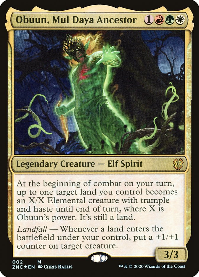 Obuun, Mul Daya Ancestor 2/142 (Commander: Zendikar Rising)  - Foil | Good Games Morley