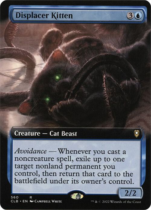 Displacer Kitten Extended Art 560 (Commander Legends: Battle for Baldur's Gate)  - Foil | Good Games Morley