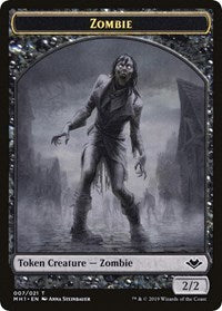 Zombie // Golem Double-Sided Token [Modern Horizons Tokens] | Good Games Morley