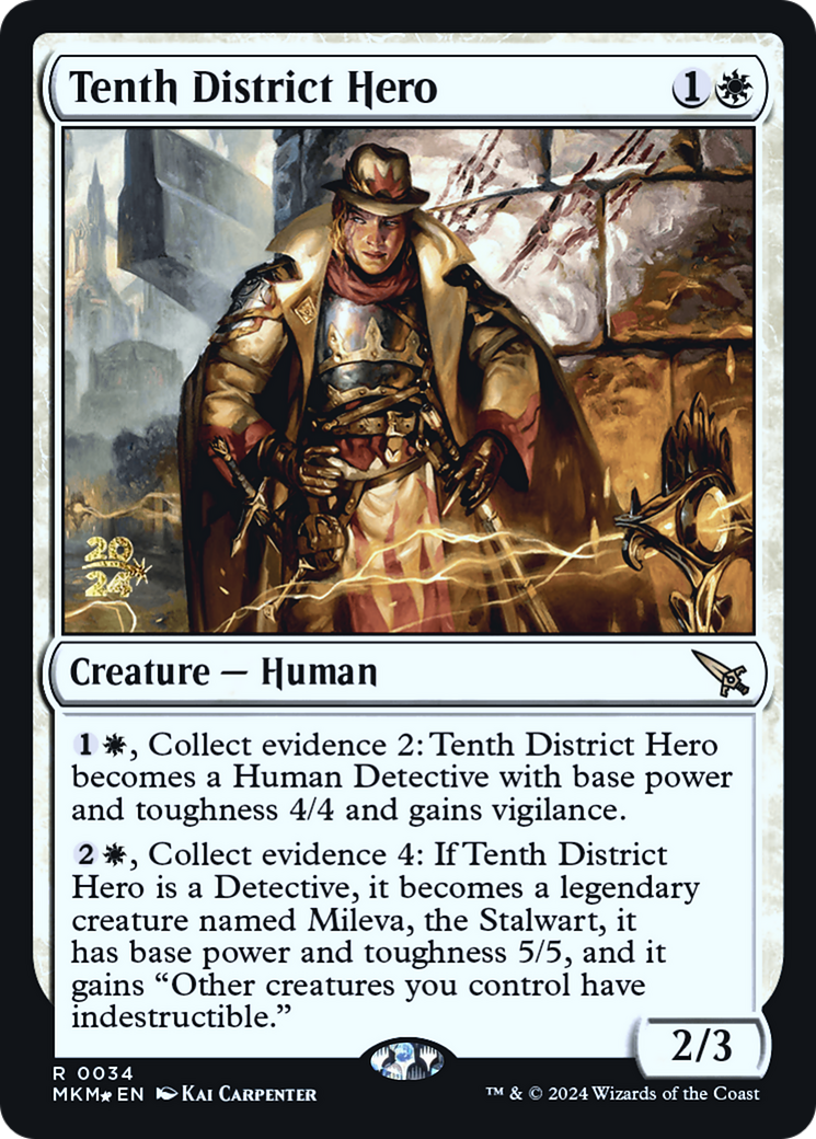 Tenth District Hero [Murders at Karlov Manor Prerelease Promos] | Good Games Morley