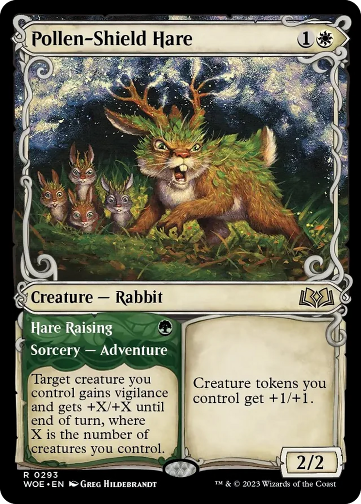 Pollen-Shield Hare // Hare Raising (Showcase) [Wilds of Eldraine] | Good Games Morley