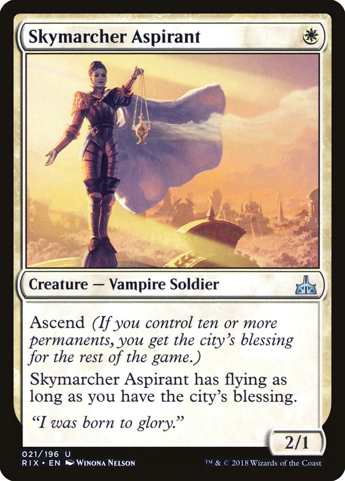 Skymarcher Aspirant 21/196 (Rivals of Ixalan)  | Good Games Morley