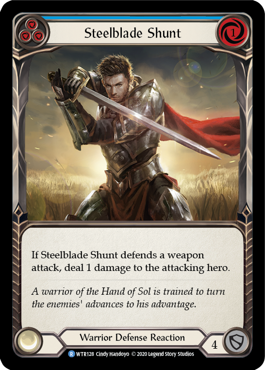 Steelblade Shunt (Blue) [U-WTR128] (Welcome to Rathe Unlimited)  Unlimited Rainbow Foil | Good Games Morley