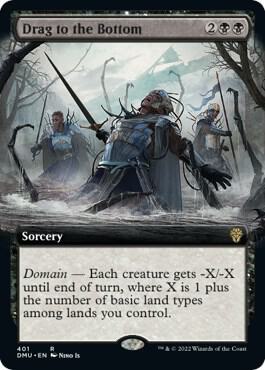 Drag to the Bottom Extended Art 401/281 (Dominaria United)  - Foil | Good Games Morley