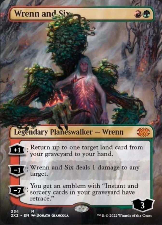 Wrenn and Six (Borderless) [Double Masters 2022] | Good Games Morley