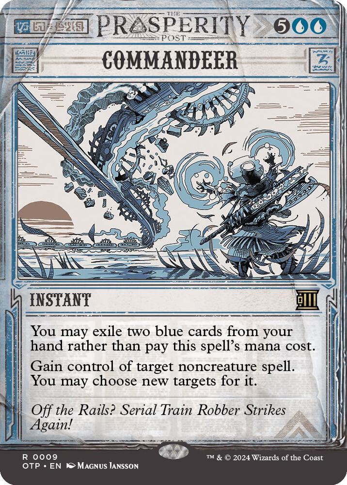 Commandeer 9 (Outlaws of Thunder Junction: Breaking News)  - Showcase Foil | Good Games Morley