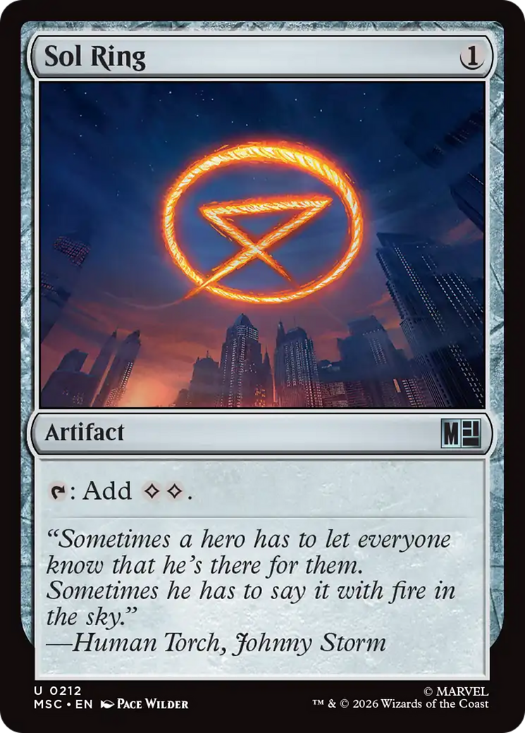 Sol Ring (0212) [Marvel Super Heroes Commander] | Good Games Morley