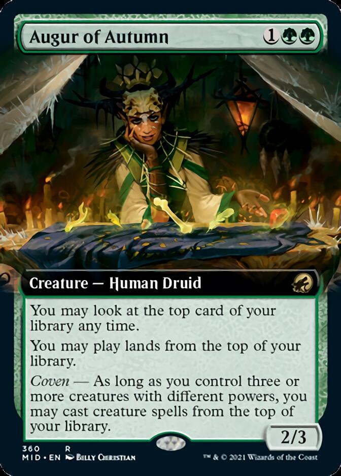 Augur of Autumn (Extended Art) [Innistrad: Midnight Hunt] | Good Games Morley