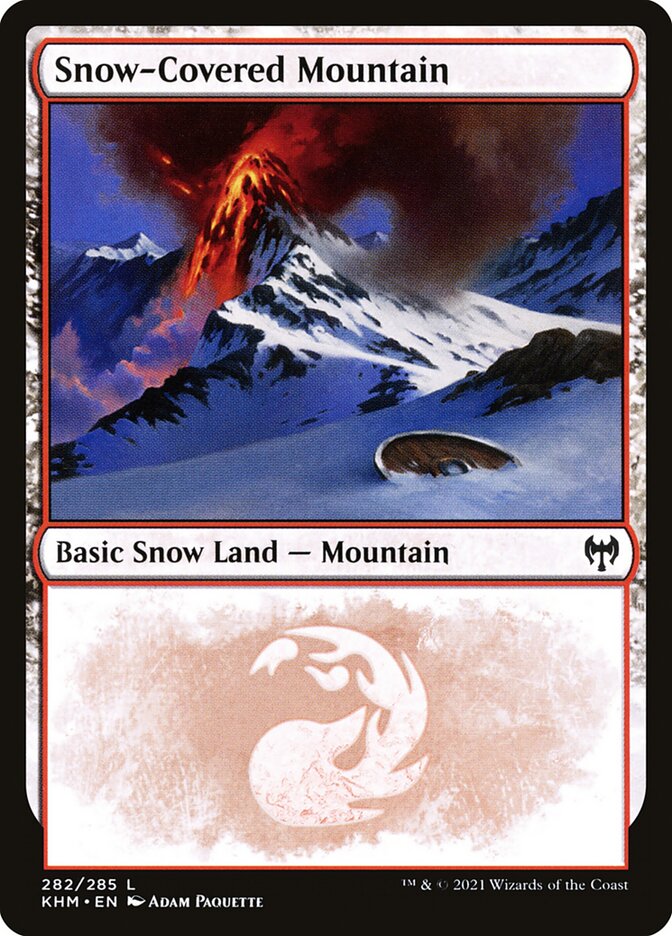 Snow-Covered Mountain 282/285 (Kaldheim)  - Foil | Good Games Morley