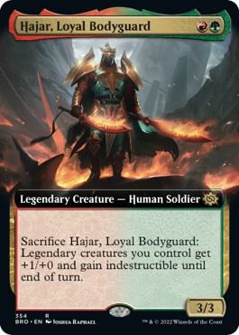 Hajar Loyal Bodyguard Extended Art 354/287 (The Brothers' War)  | Good Games Morley