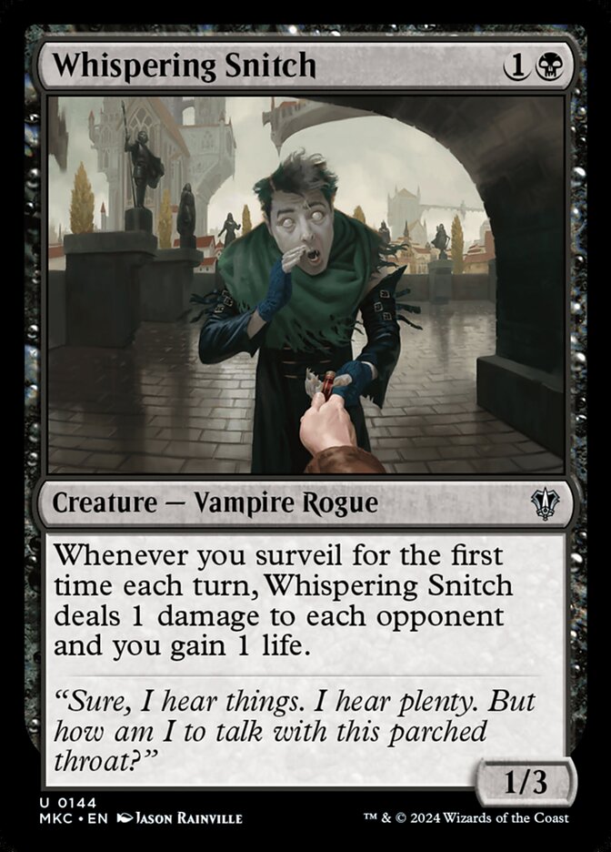 Whispering Snitch 144/311 (Commander: Murders at Karlov Manor)  | Good Games Morley