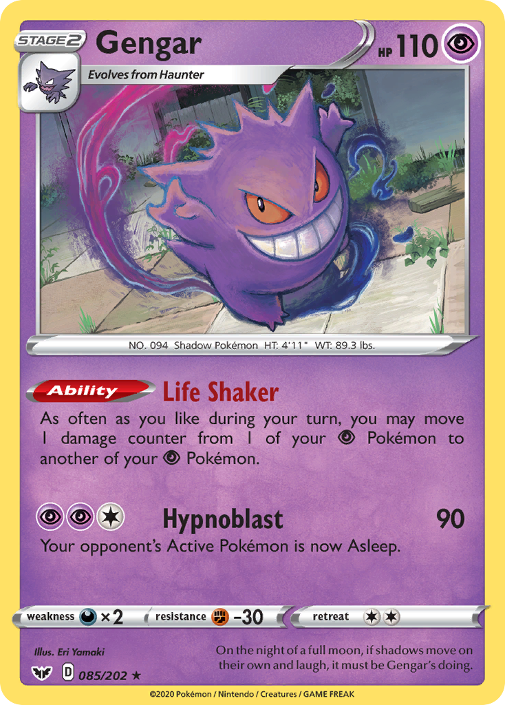 Gengar (085/202) [Sword & Shield: Base Set] | Good Games Morley