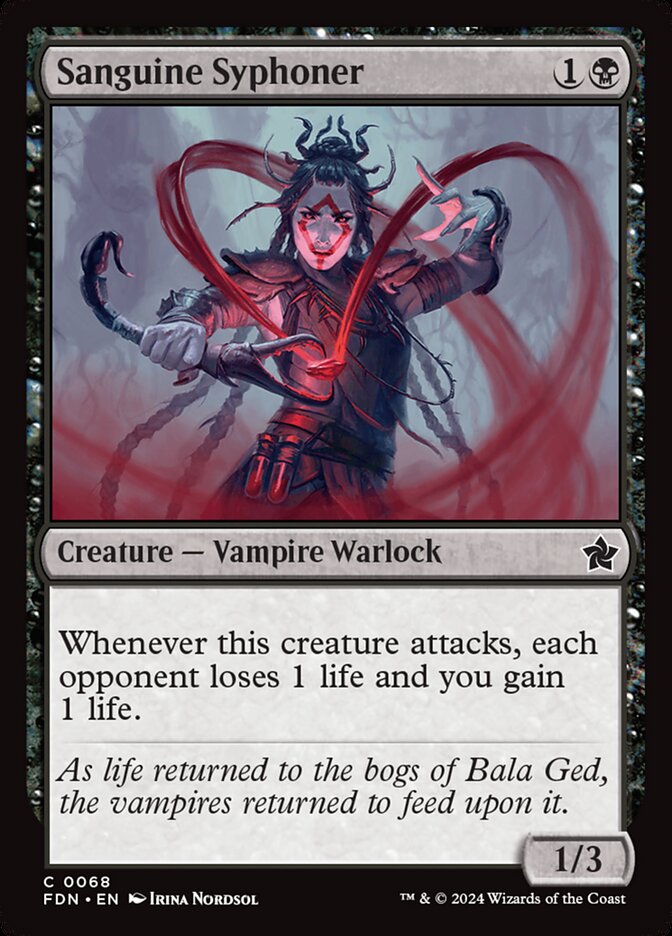 Sanguine Syphoner 68/291 (Foundations)  - Foil | Good Games Morley