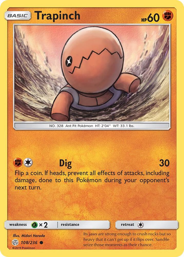 Trapinch 108/236 (SM - Cosmic Eclipse)  | Good Games Morley