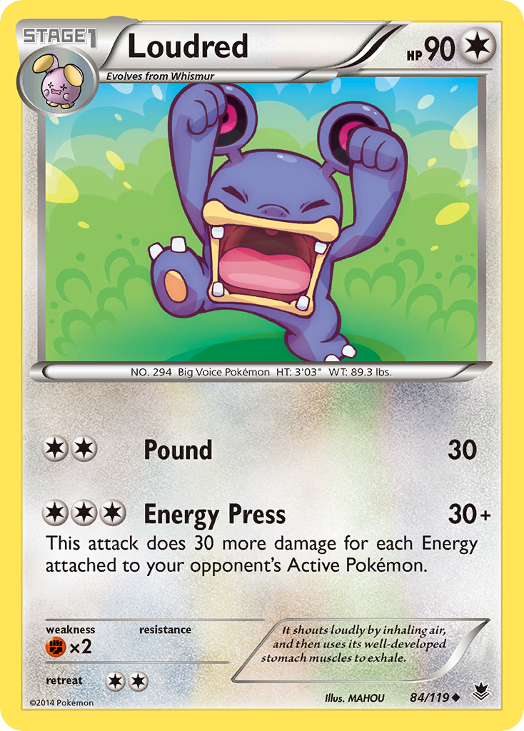 Loudred (84/119) [XY: Phantom Forces] | Good Games Morley