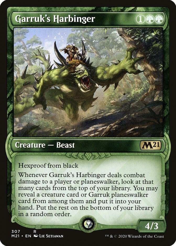 Garruk's Harbinger 307/274 (Core Set 2021)  - Showcase Foil | Good Games Morley