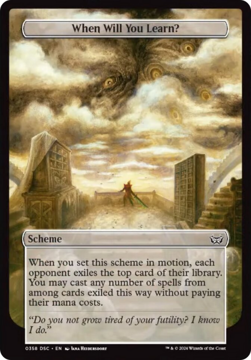 When Will You Learn? (Full Art) [Duskmourn: Archenemy] | Good Games Morley