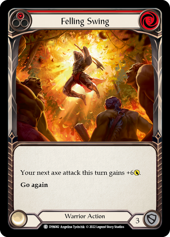 Felling Swing (Red) [DYN082] (Dynasty)  Rainbow Foil | Good Games Morley