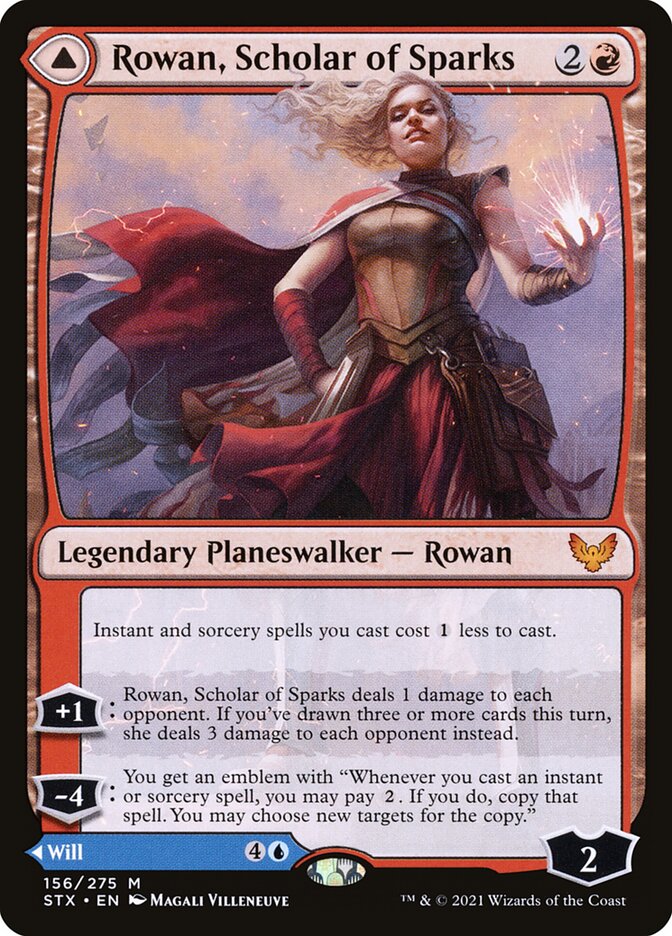 Rowan, Scholar of Sparks // Will, Scholar of Frost 156 (Strixhaven: School of Mages)  | Good Games Morley