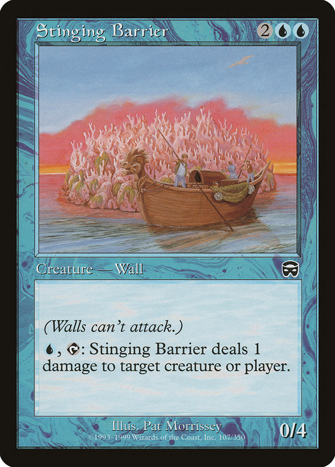 Stinging Barrier 107/350 (Mercadian Masques)  - Foil | Good Games Morley