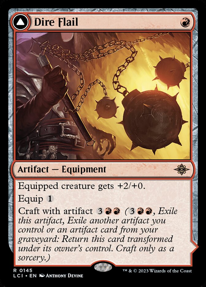 Dire Flail // Dire Blunderbuss 145/291 (The Lost Caverns of Ixalan)  - Foil | Good Games Morley