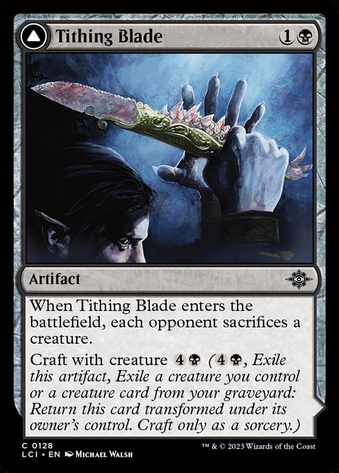 Tithing Blade 128 (The Lost Caverns of Ixalan)  - Foil | Good Games Morley