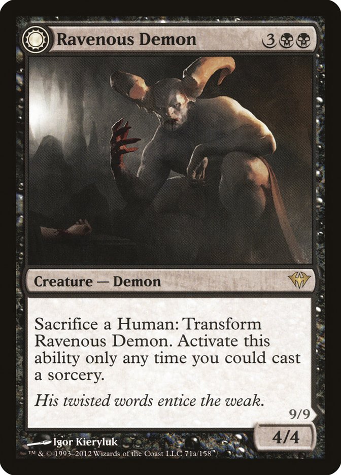 Ravenous Demon // Archdemon of Greed 71/158 (Dark Ascension)  | Good Games Morley