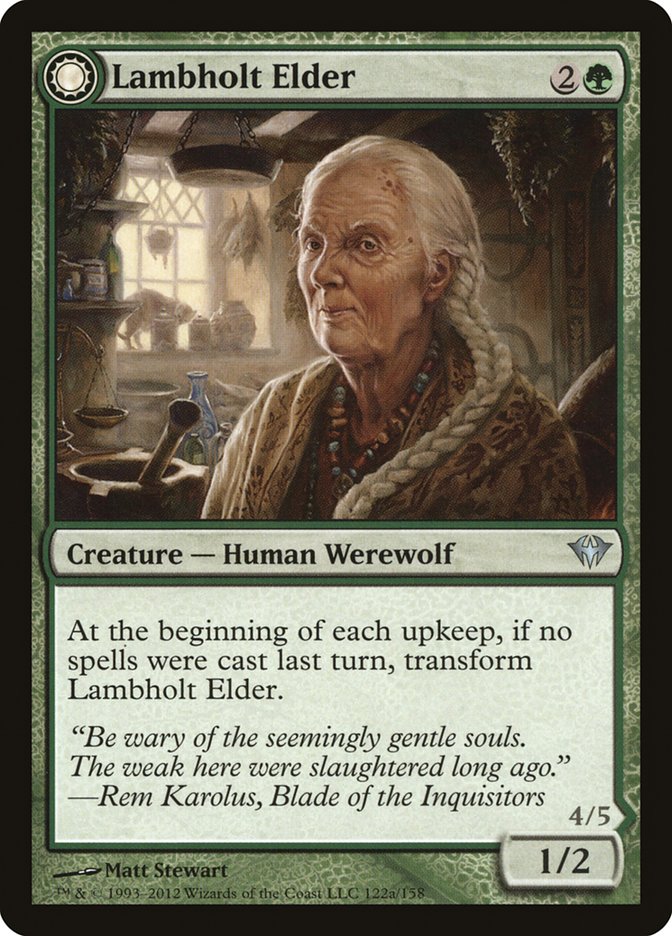 Lambholt Elder // Silverpelt Werewolf 122/158 (Dark Ascension)  | Good Games Morley
