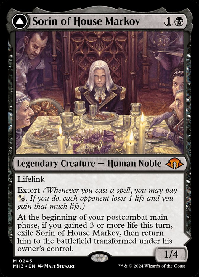 Sorin of House Markov // Sorin, Ravenous Neonate 245 (Modern Horizons 3)  | Good Games Morley