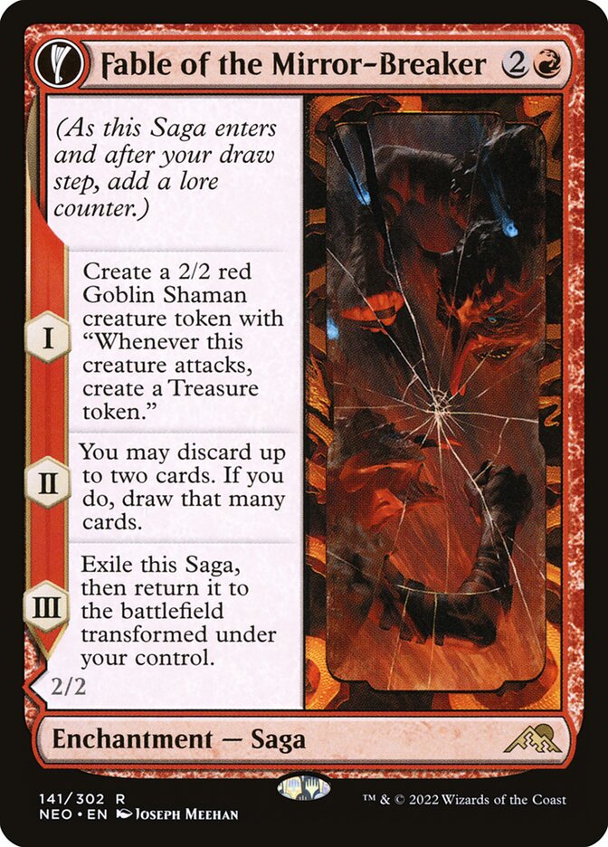 Fable of the Mirror Breaker 141 (Kamigawa: Neon Dynasty)  - Foil | Good Games Morley