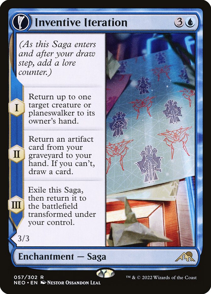 Inventive Iteration // Living Breakthrough 57/302 (Kamigawa: Neon Dynasty)  | Good Games Morley