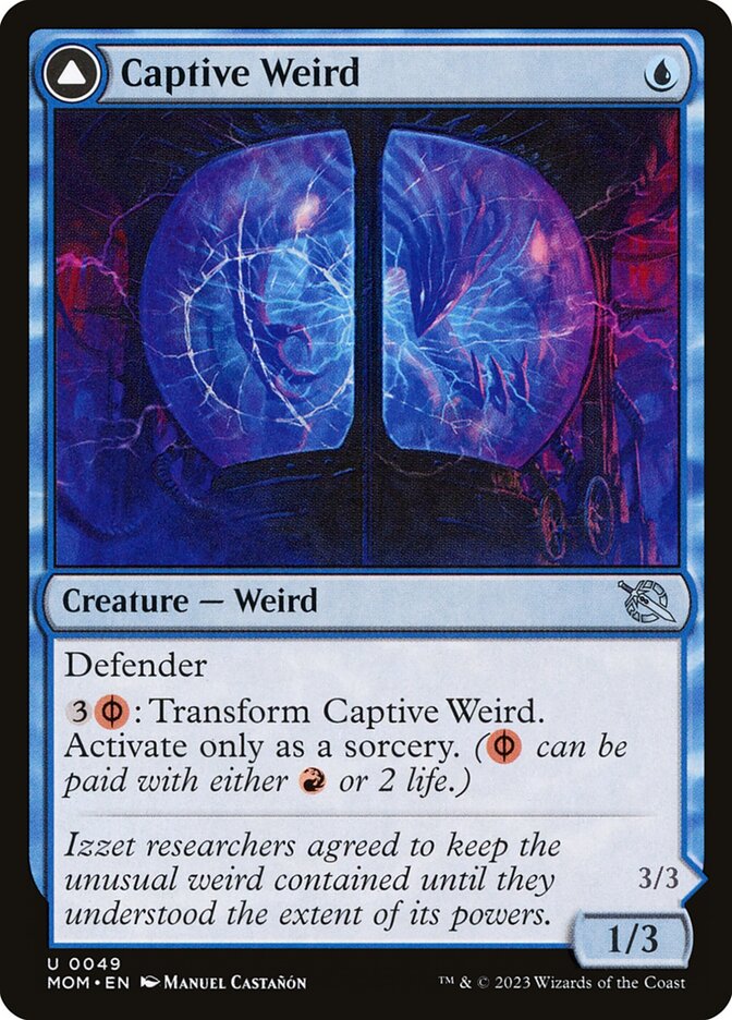 Captive Weird // Compleated Conjurer 49/291 (March of the Machine)  - Foil | Good Games Morley