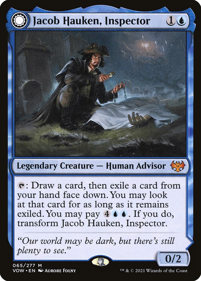 Jacob Hauken, Inspector // Hauken's Insight 65/277 (Innistrad: Crimson Vow)  - Foil | Good Games Morley