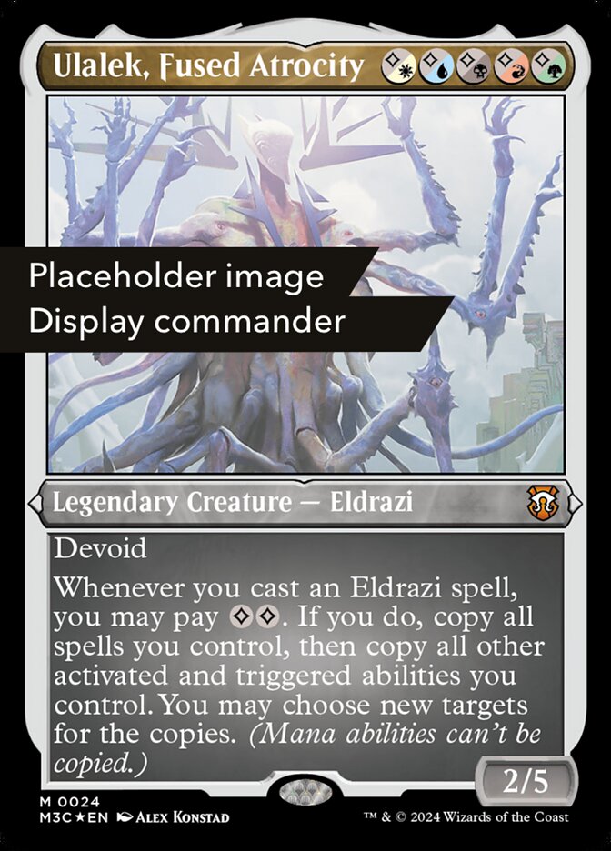 Ulalek Fused Atrocity Display Commander Ripple Foil Thick Stock 151 (Commander: Modern Horizons 3)  - Foil | Good Games Morley