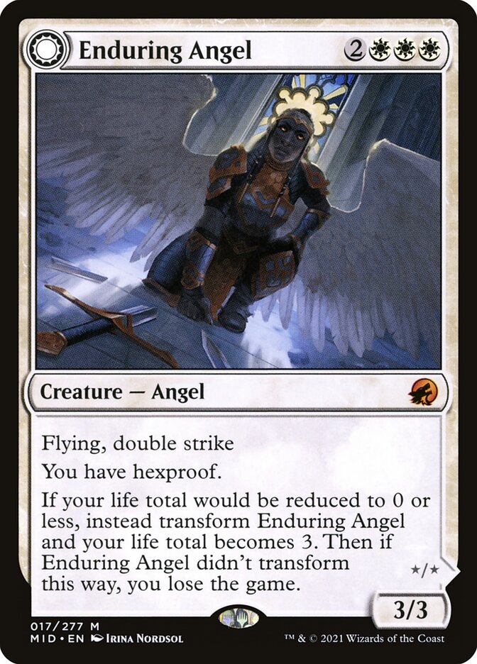 Enduring Angel 17 (Innistrad: Midnight Hunt)  - Foil | Good Games Morley