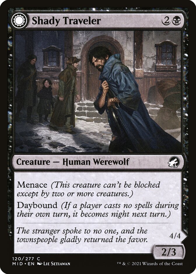 Shady Traveler // Stalking Predator 120/277 (Innistrad: Midnight Hunt)  | Good Games Morley