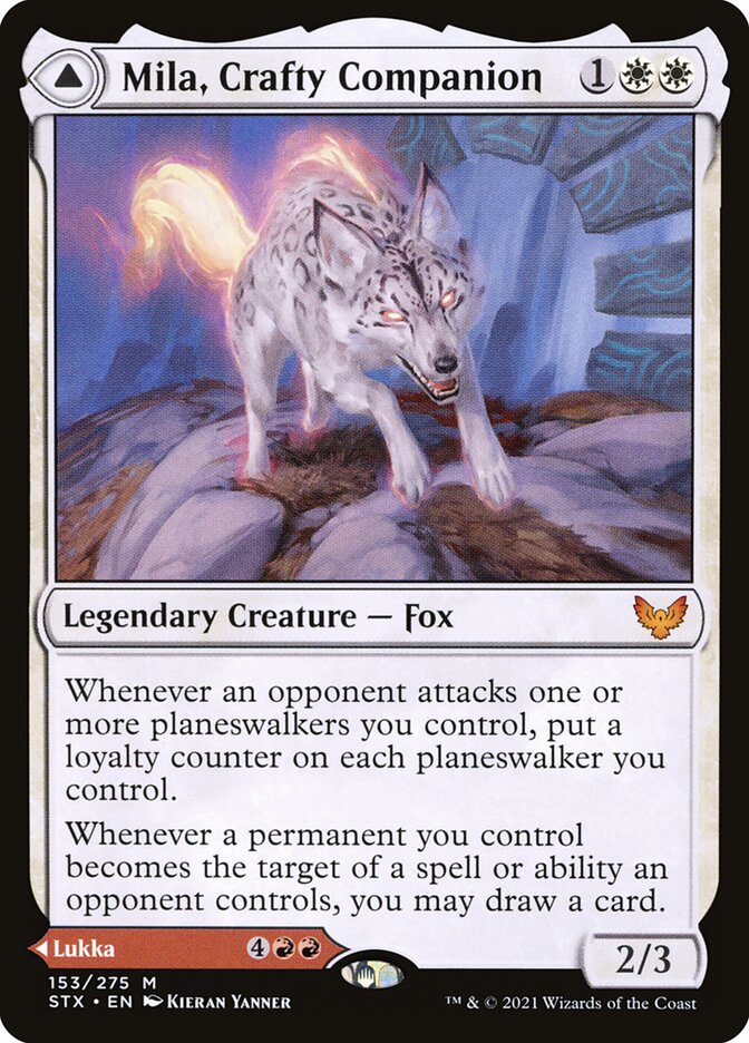 Mila, Crafty Companion // Lukka, Wayward Bonder 153 (Strixhaven: School of Mages)  | Good Games Morley