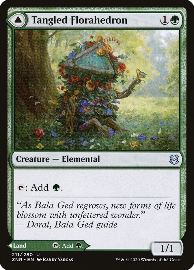 Tangled Florahedron // Tangled Vale 211/280 (Zendikar Rising)  | Good Games Morley