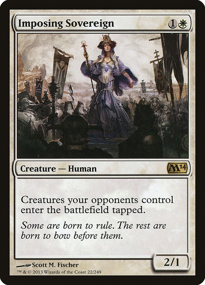 Imposing Sovereign 22/249 (Magic 2014 (M14))  | Good Games Morley