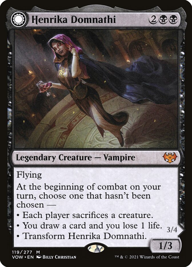 Henrika Domnathi // Henrika, Infernal Seer 119 (Innistrad: Crimson Vow)  | Good Games Morley