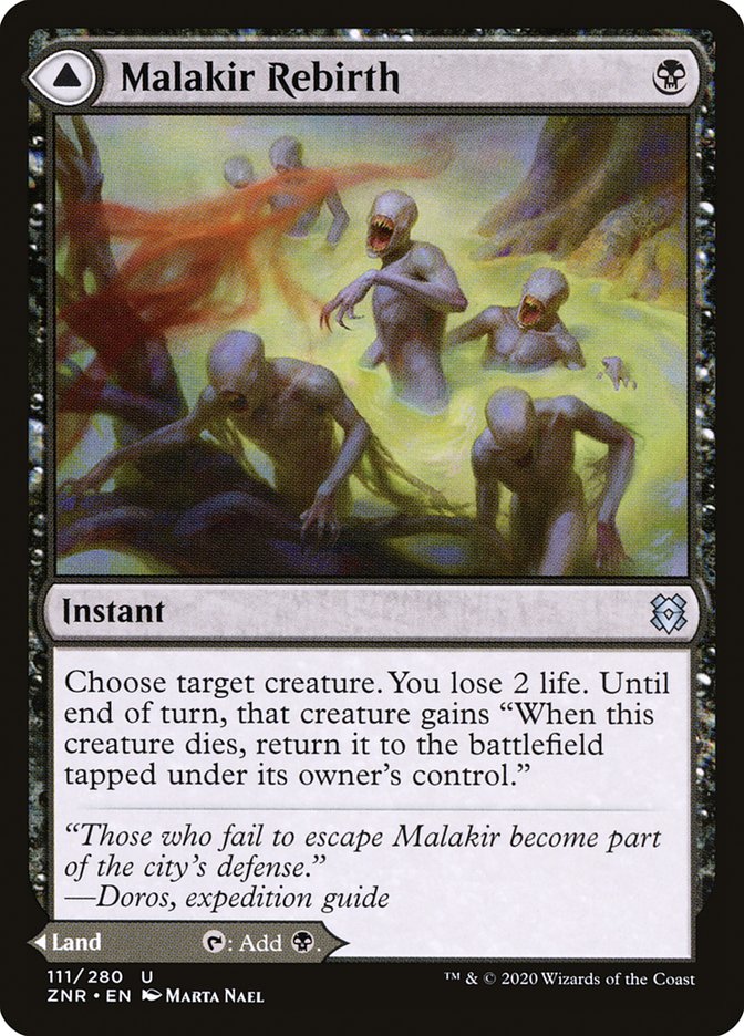 Malakir Rebirth // Malakir Mire 111 (Zendikar Rising)  | Good Games Morley