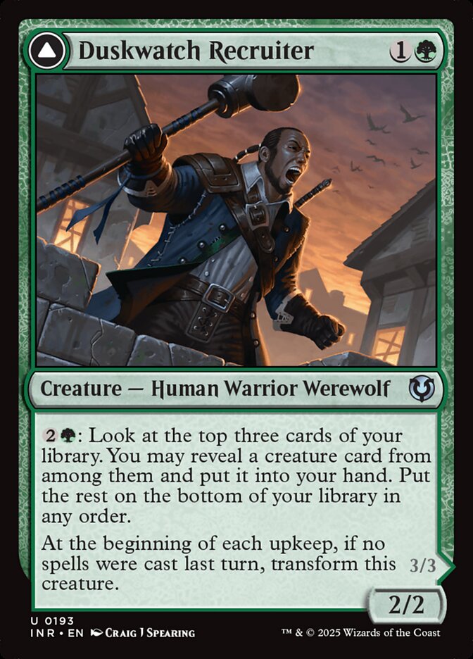 Duskwatch Recruiter // Krallenhorde Howler 193 (Innistrad Remastered)  | Good Games Morley
