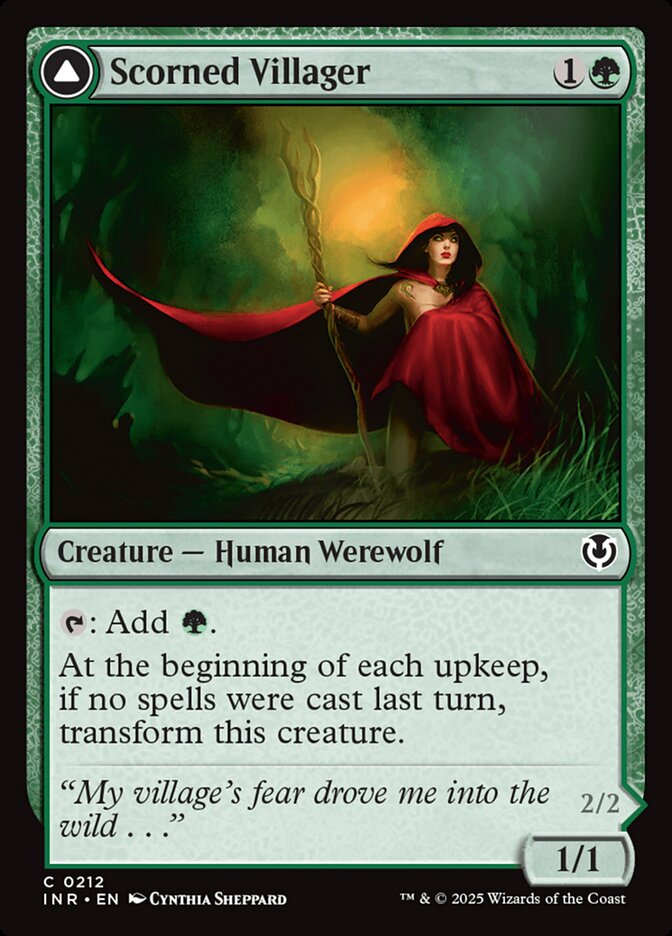 Scorned Villager // Moonscarred Werewolf 212/287 (Innistrad Remastered)  | Good Games Morley