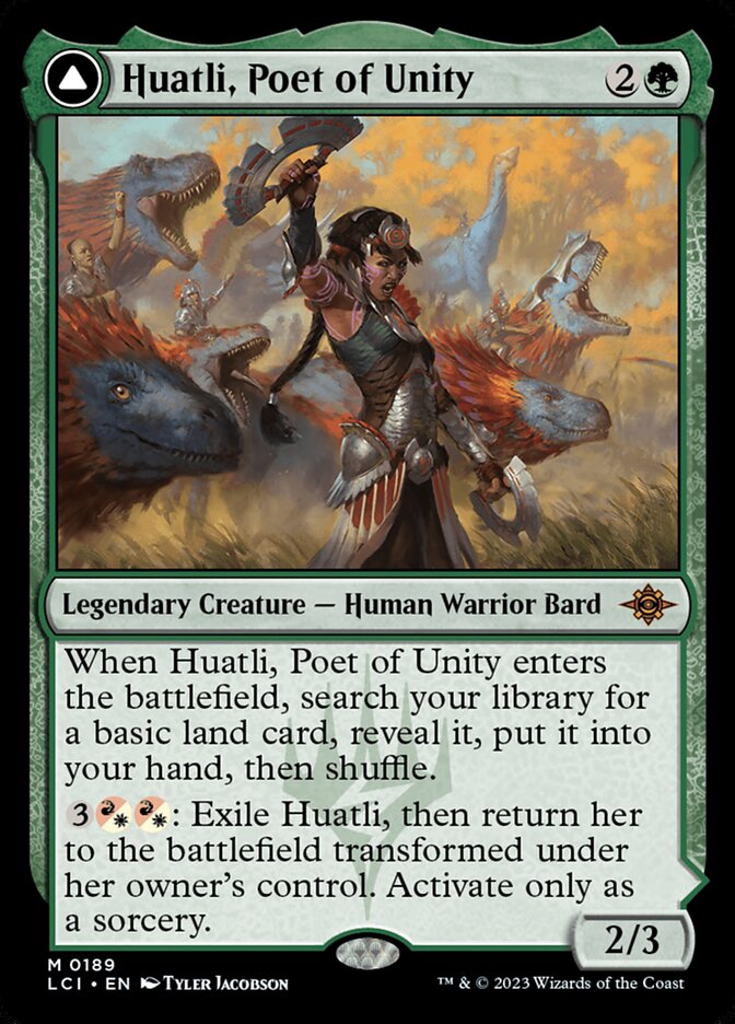 Huatli, Poet of Unity // Roar of the Fifth People 189 (The Lost Caverns of Ixalan)  | Good Games Morley